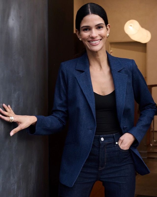 Denim Look Blazer