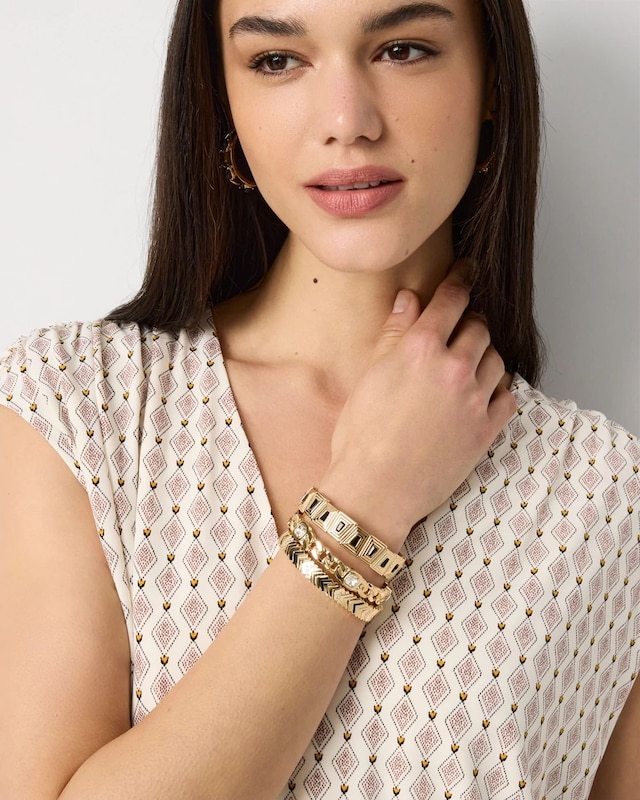 Set of Three Stretch Bracelets