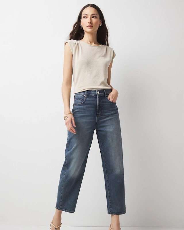 Extra High-Rise Barrel Jean