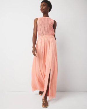 Petite Chiffon A-Line Maxi Skirt