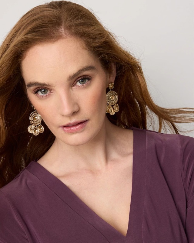 Coin Drop Earrings