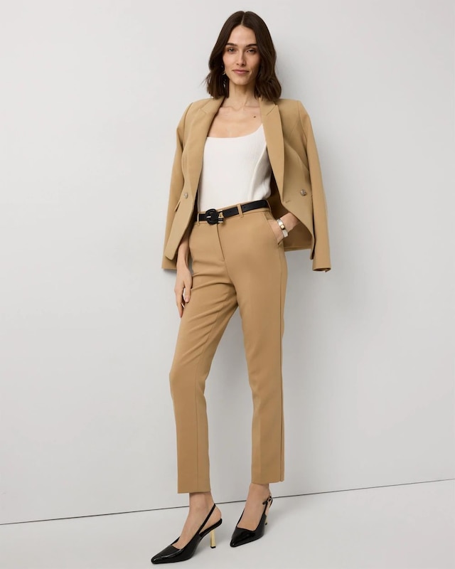Luxe Stretch High-Rise Elle Slim Ankle Pant
