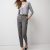 Gray And Pink Pinstripe