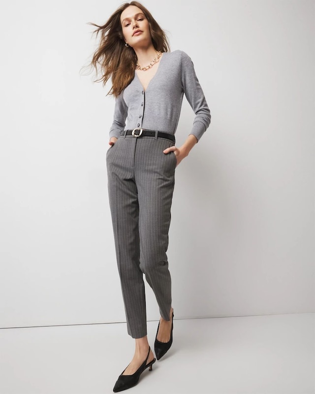 WHBM? Elle Slim Ankle in Pinstripe