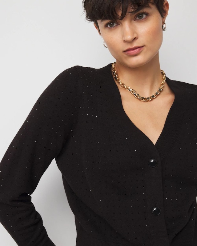 Embellished Cardigan Sweater