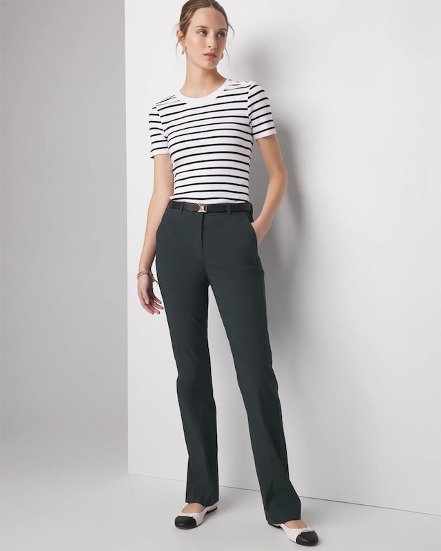 WHBM? Lightweight Ines Slim Bootcut Pant
