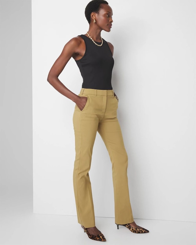 WHBM Lightweight Ines Slim Bootcut Pant