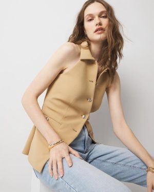Collared Halter Vest