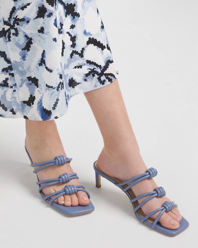 Knotted Strappy Heels