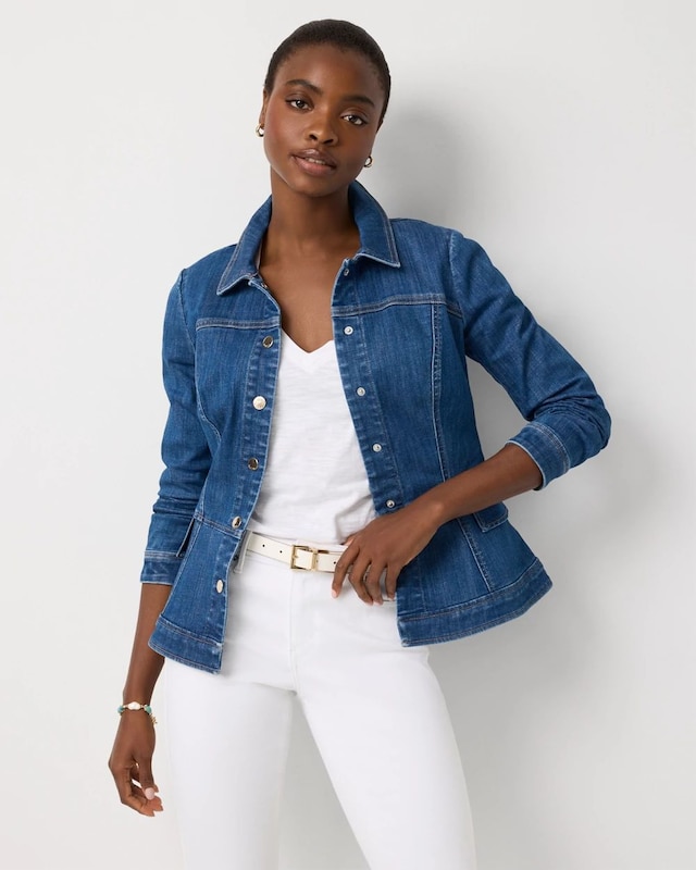 Peplum Denim Jacket