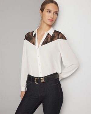Lace Shoulder Shirt