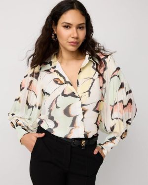 Pleat Sleeve Shirt
