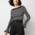 Black/Ecru Stripe