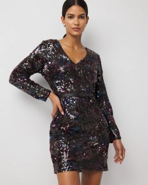 Petite Sequin Sheath Dress