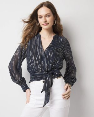 Wrap Waist Blouse