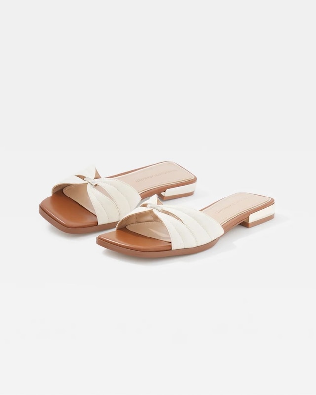Linen Flat Sandal