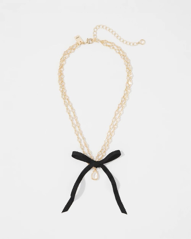 Bow Multistrand Necklace