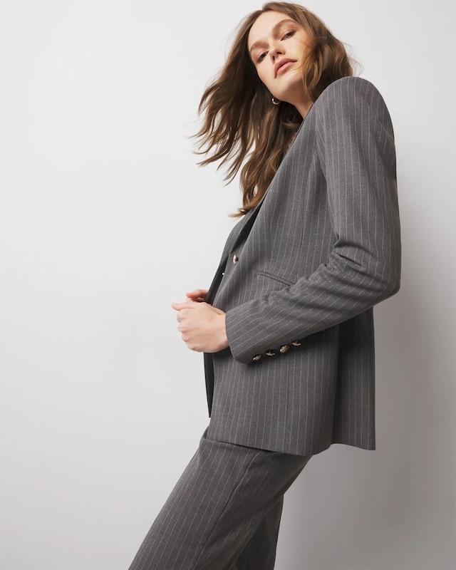 Petite WHBM? One-Button Blazer in Pinstripe