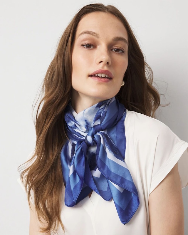 Floral Square Scarf