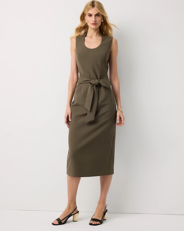 U-Neck Sheath Dress