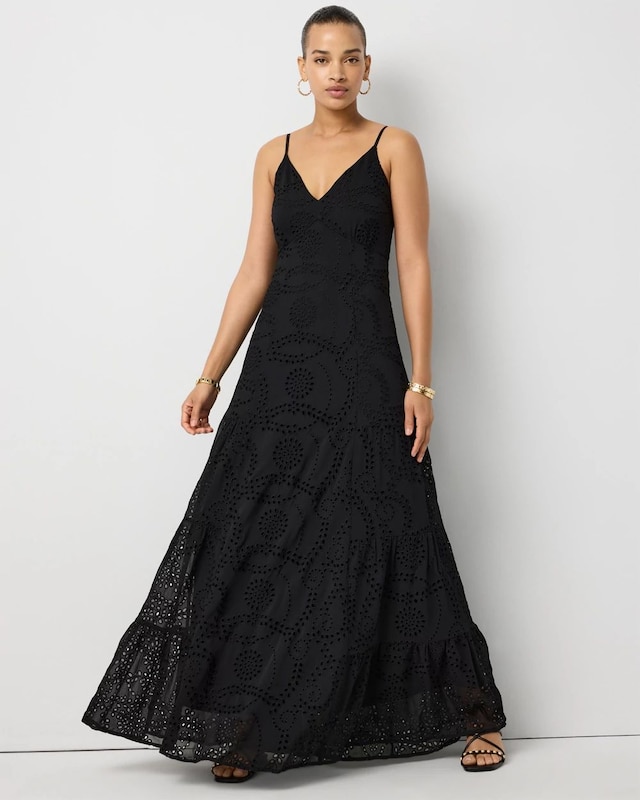 Eyelet Maxi Dress