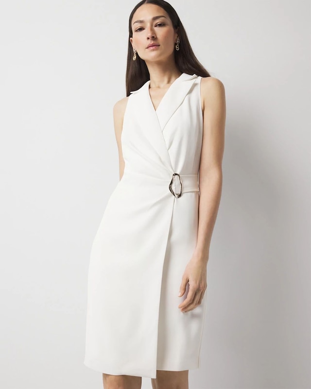 Petite Blazer Wrap Dress