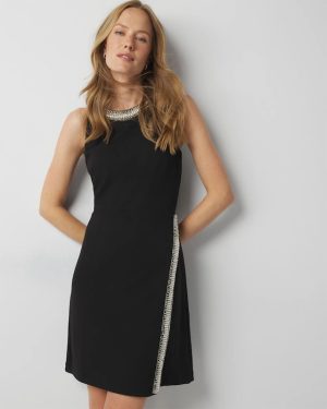 Petite Crystal Embellished Mini Dress