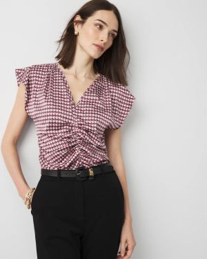 Ruched Satin Shell