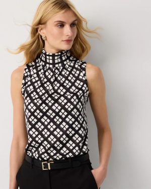 Petite Bow Back Satin Halter Blouse