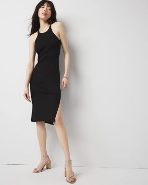 Petite Halter Sweater Dress
