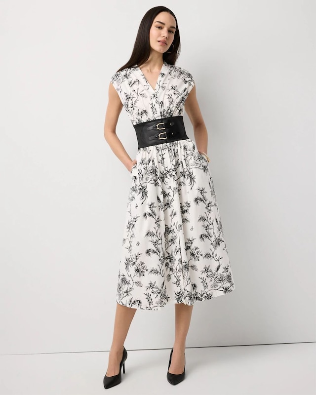 Belted Midi Dress