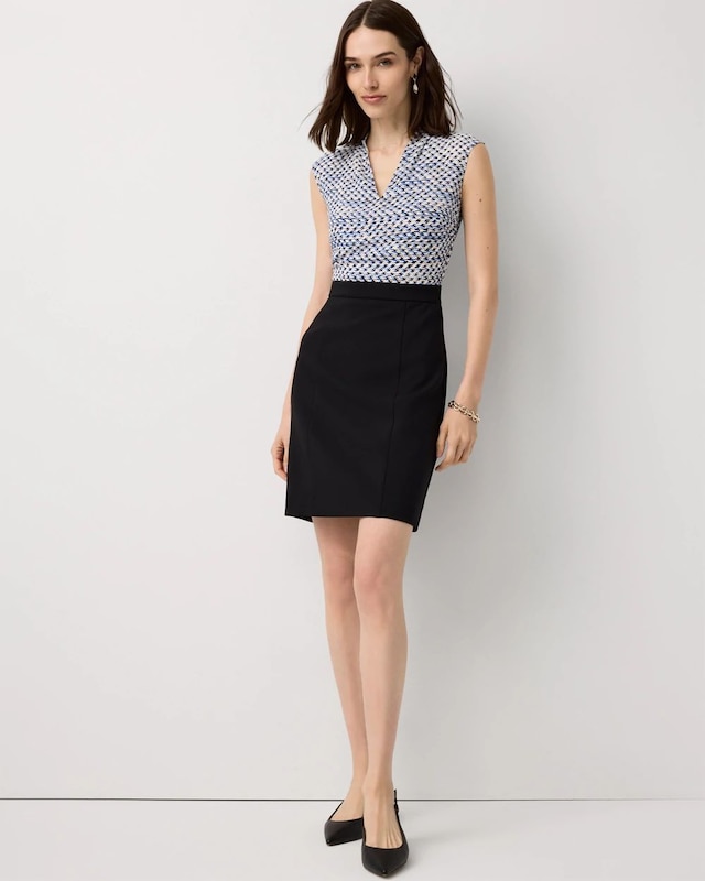 V-neck Sheath Dress