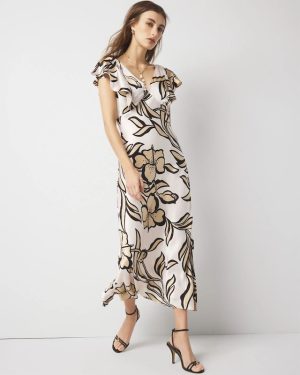 Petite Satin Slip Maxi Dress
