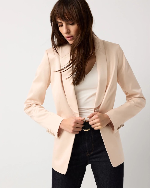 Petite Shawl Collar Blazer