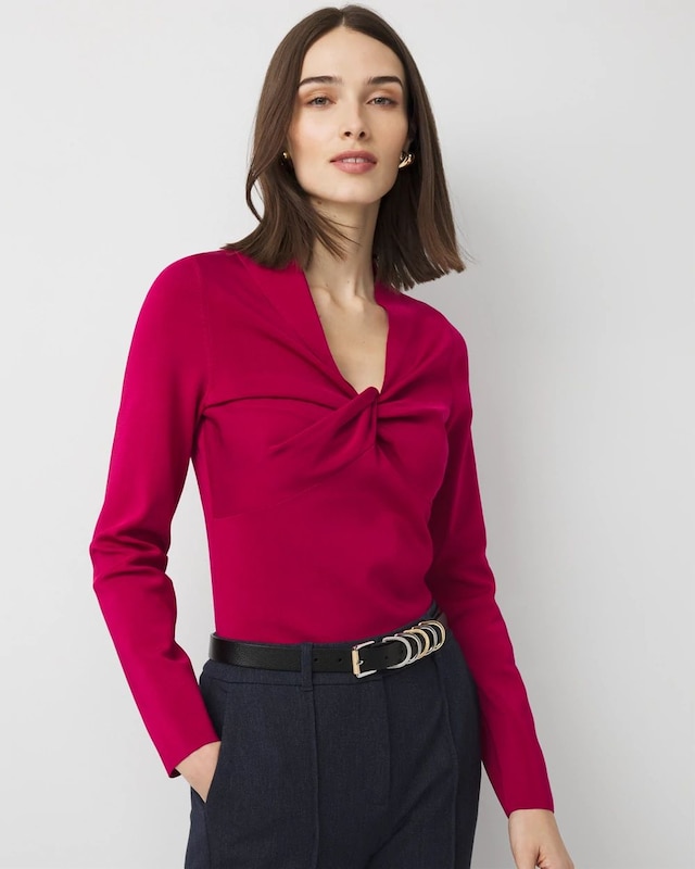 Twist Neck Sweater