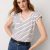 Colette Stripe White