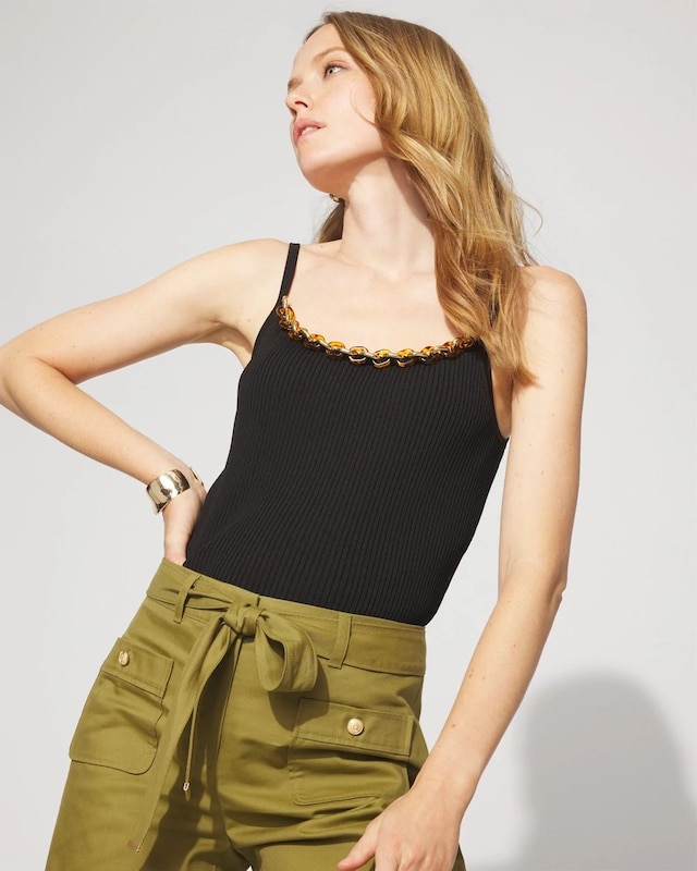 Petite WHBM FORME? Sculpt Stretch Chain-Trim Tank