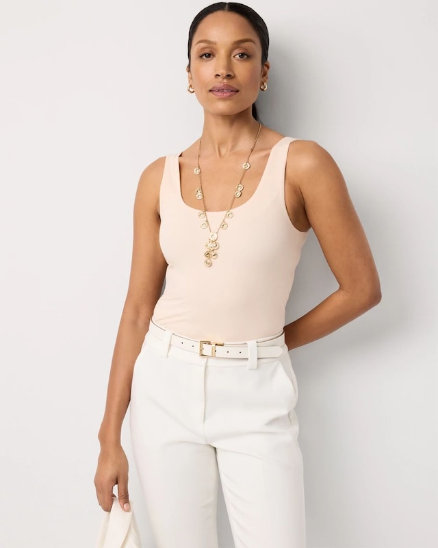 WHBM FORME? All Ways Stretch Dual Neck Tank