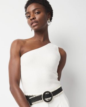 WHBM FORME? Sculpt Stretch One Shoulder Sweater