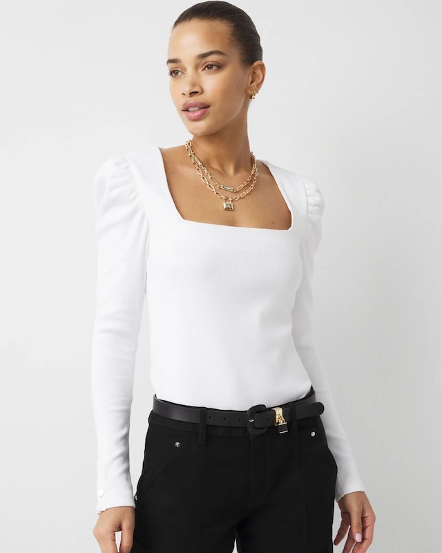 WHBM FORME? Puff Sleeve Top