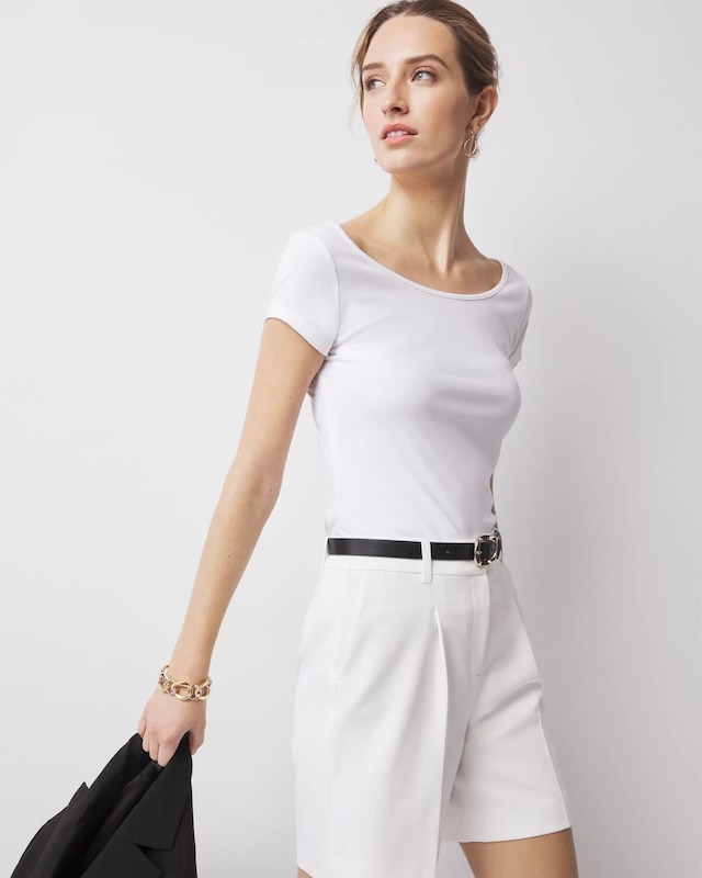 WHBMFORME? All Ways Stretch Scoop Neck Tee